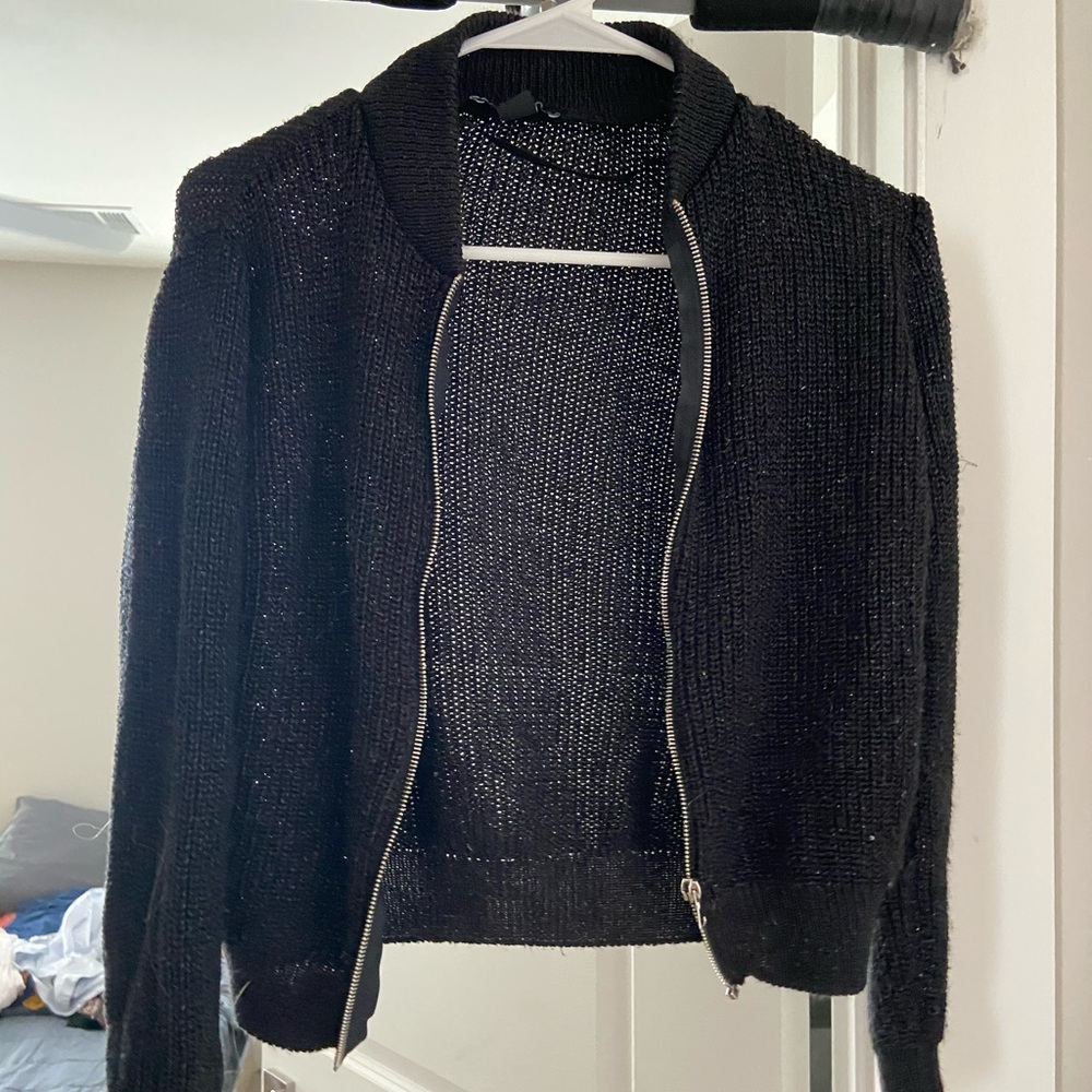 Black sparkly sweater